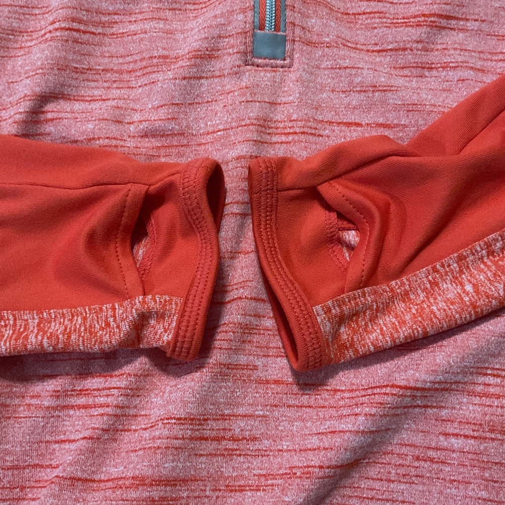 Athleta Women’s Half Zip Pullover Jacket size XS Orange - Picture 6 of 12